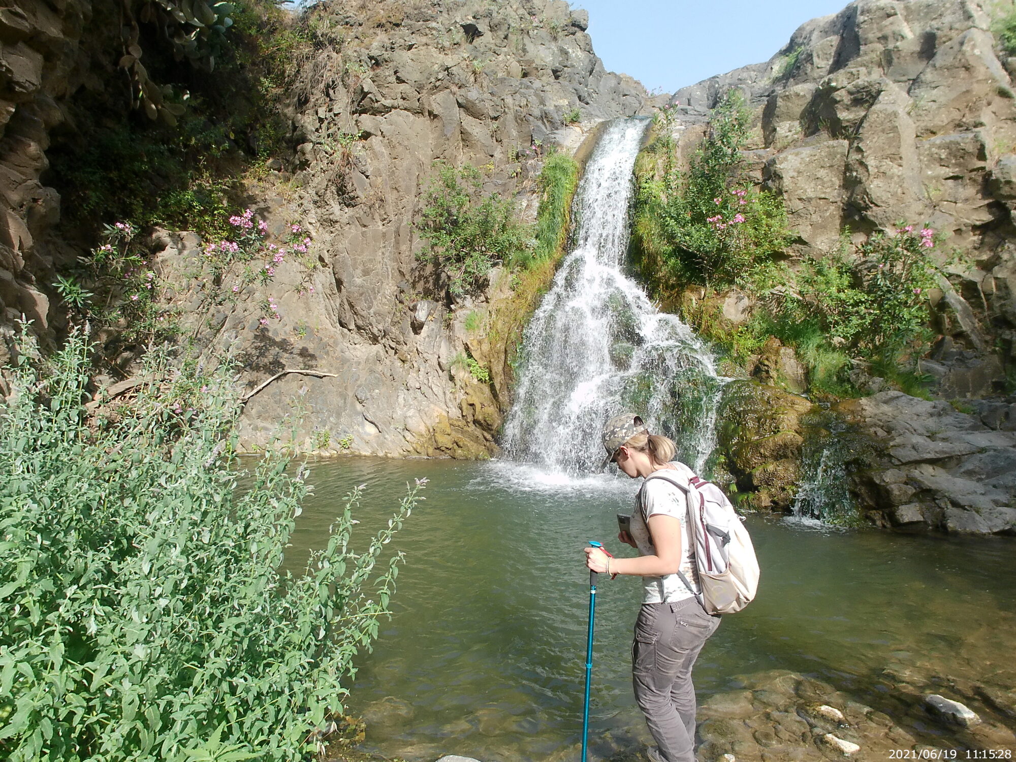 L'arrivo alle Cascate dell'Oxena